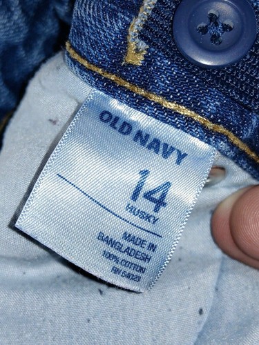Old Navy Jeans Youth Boys Size 14 Husky Regular Blue Straight Leg - Picture 4 of 6