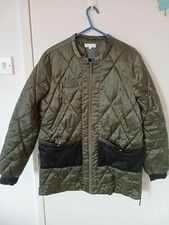Ladies Hoss Intropia Women's Padded Coats Jacket Size Eu 40 Uk 10-12 Olive Green
