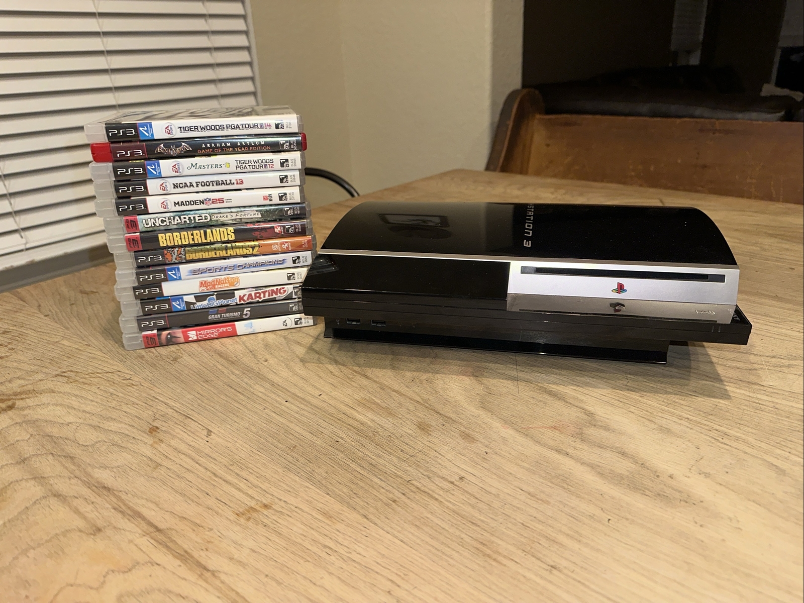 Sony Playstation 3 Fat PS3 80GB Model CECHK01 Tested/Working & 13 Games