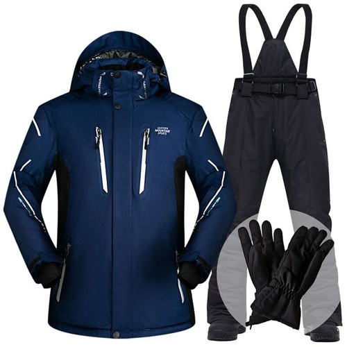 Skianzug Herren Winter 2020 Wasserdicht Winddicht Verdicken Sets Jacke Skianzüge - Bild 25 von 26