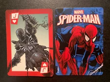 SWAP PLAYING CARD  Spiderman  JACK OF HEARTS   Marvel  SINGLE CARD