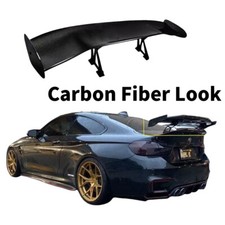 Carbon Fiber Look Rear Trunk Spoiler Tail Wing Universal For 57 Jdm Gt Style Carbon Fiber Look Rear Trunk Spoiler Tail Wing Universal For 57 Jdm Gt Style