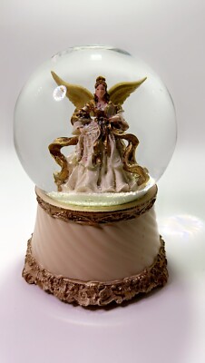 Musical Snow Globe Angel | eBay