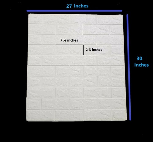 3D Stone Foam Wallpaper 44sqft 6mm Peel Stick Self Adhesive Panel Wall Tile 8pk - Picture 6 of 9