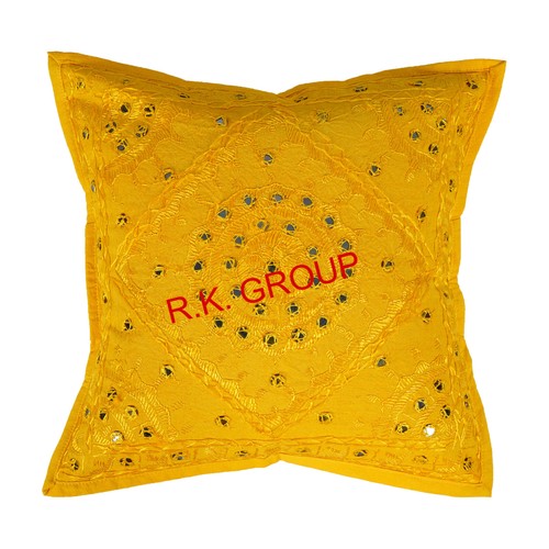2 PC Home Décor Cotton Pillow Case Cover Indian Mirror Embroidered Cushion Cover - Picture 34 of 49