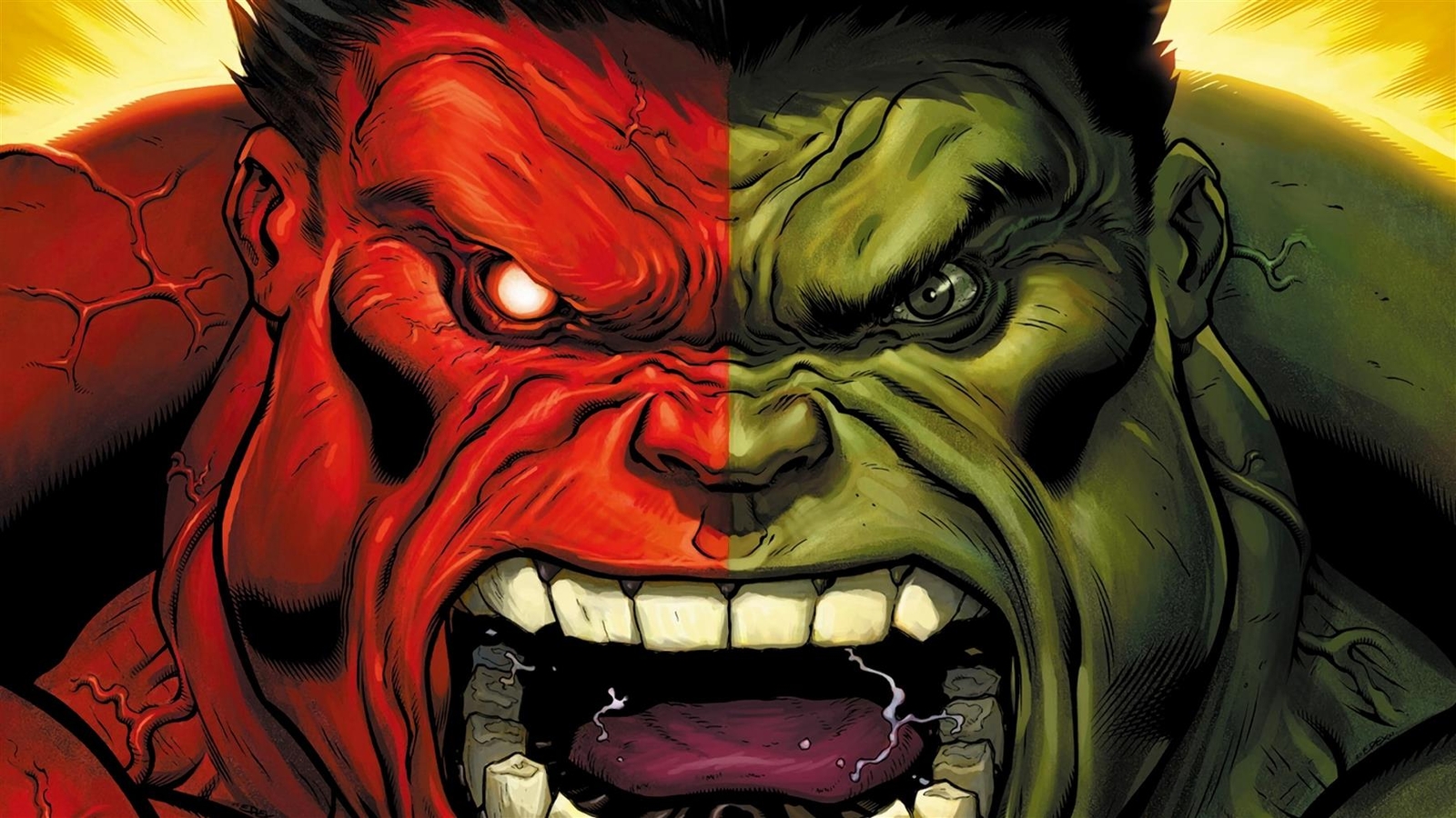 Red Hulk The Hulk Marvel  Metal Art Print Comics Poster 8in x 12in Lot Up