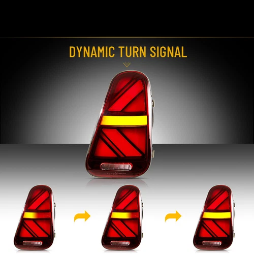 LED Red Tail Lights For 2001-06 BMW Mini Cooper R50 R52 R53 Rear Lamps w/Startup - Picture 7 of 18