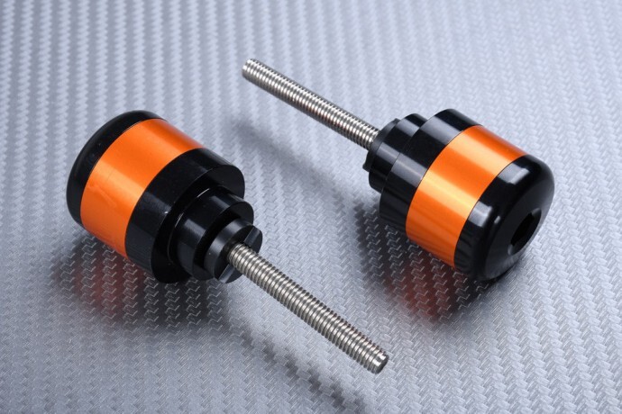 Embout de guidon orange 31mm pour Honda Grom 125 2021