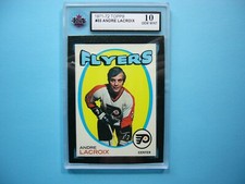 1971/72 TOPPS NHL HOCKEY CARD #33 ANDRE LACROIX KSA 10 GEM MINT 71/72 TOPPS