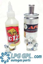 LPG Service Kit ic12 100ml & 12 x 12 Filter and Autogas Injector Cleaner 