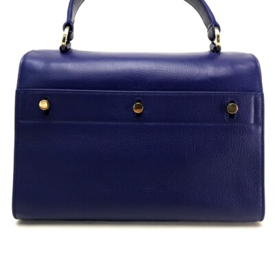 SAINT LAURENT PARIS Mini Muse Two 2WAY Hand Bag Leather Blue | eBay