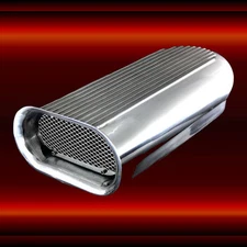 Polished Aluminum Dual Four Hilborn Style Scoop For Dual Four Barrel Engines 