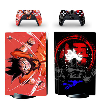 Skin Sticker Kompatibel mit PS5 Konsole Controller Disc Edition Dragon Ball #10