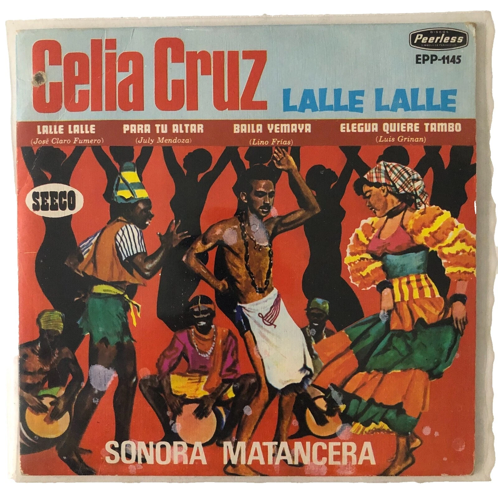 45 RPM Vinyl Records Celia Cruz