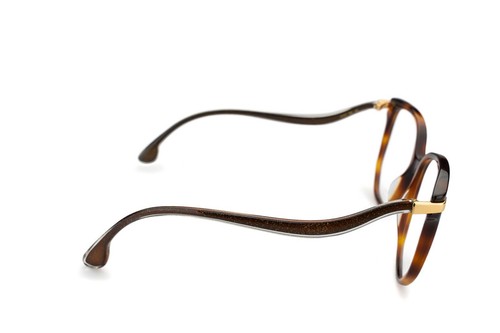 Lunettes de vue carrées Oversized Jimmy Choo JC257 Marron / Made in Italy - Photo 4 sur 10