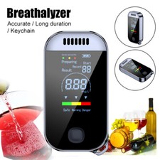 Digital LCD Breathalyzer Alcohol Tester USB Rechargeable 0 0.199 BAC Analyzer