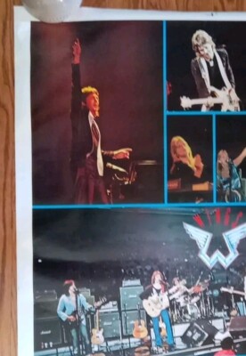 Vintage Original Subway Size 1976 Wings Concert Collage Poster