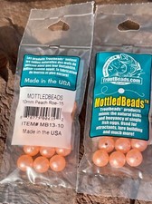 Troutbeads Mottled Peach Roe 10mm, One Pack
