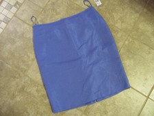 Le Suit Tuileries 18 R Lilac Texture Lined Skirt Back Kick  Hidden Zip NWT Cute