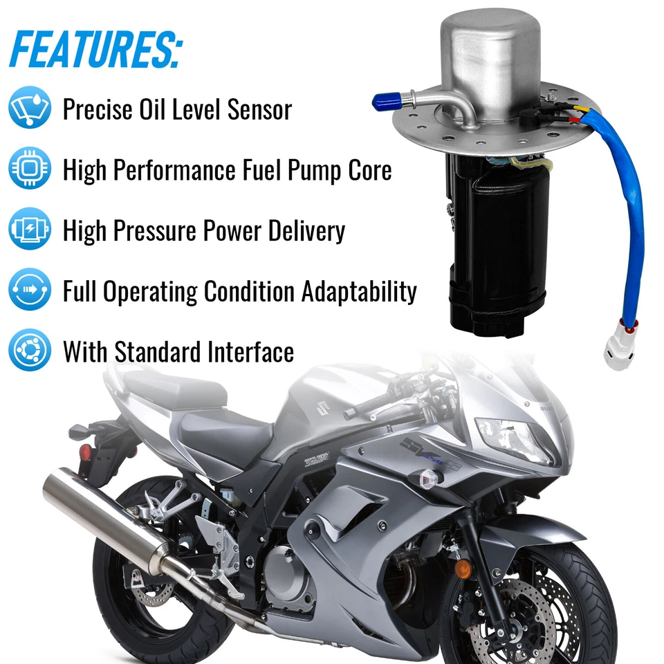 Bomba de combustible para Suzuki SV650 SV650A SV650S SV650SA SV1000 SV1000S GSXR1000 K3 K4 Foto 3 de 4