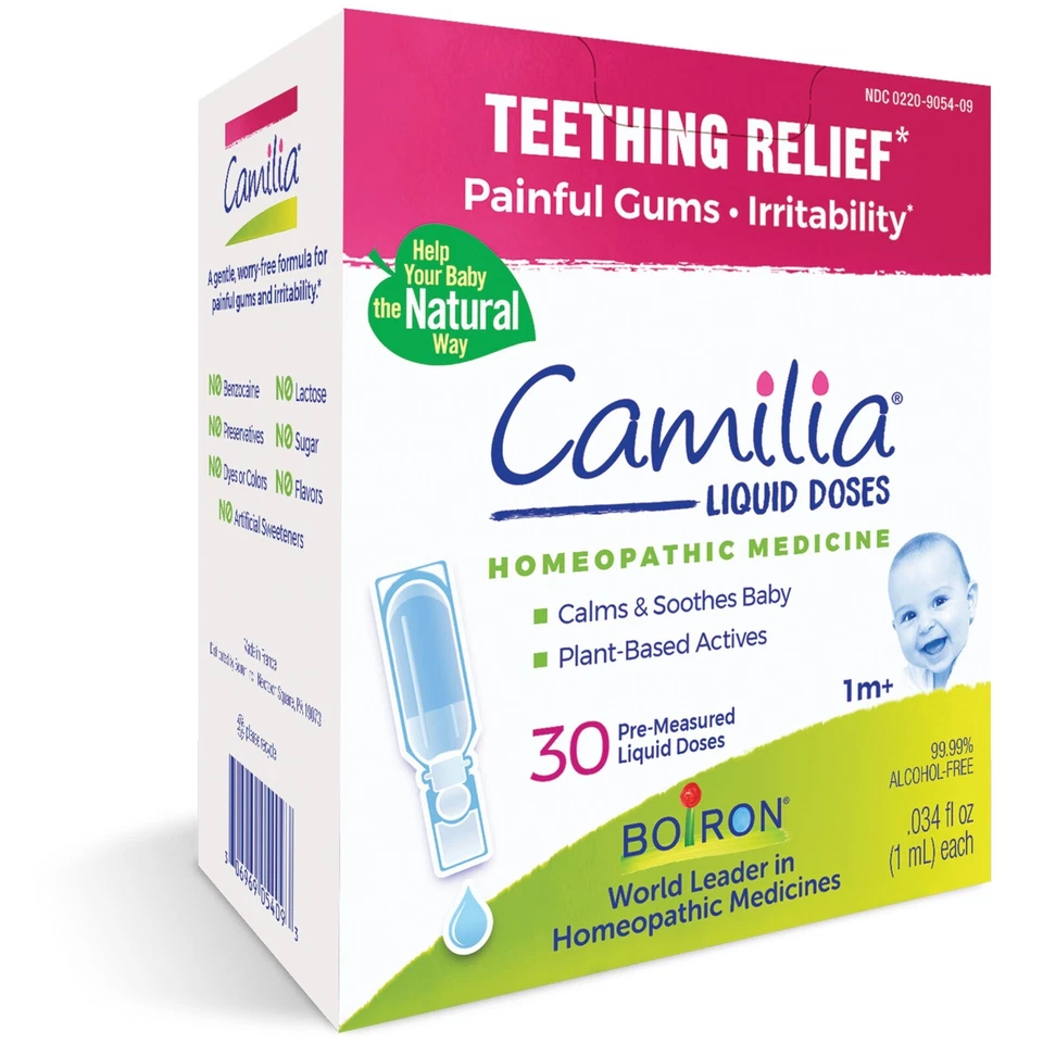 Camilia, Teething Relief, 30 Liquid Doses | Calms & Smoothes Baby | UK Stock