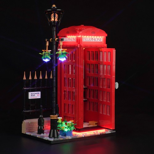 BrickBling LED Licht Kit für LEGO Red London Telephone Box 21347 DIY Dekoration  - Bild 1 von 12