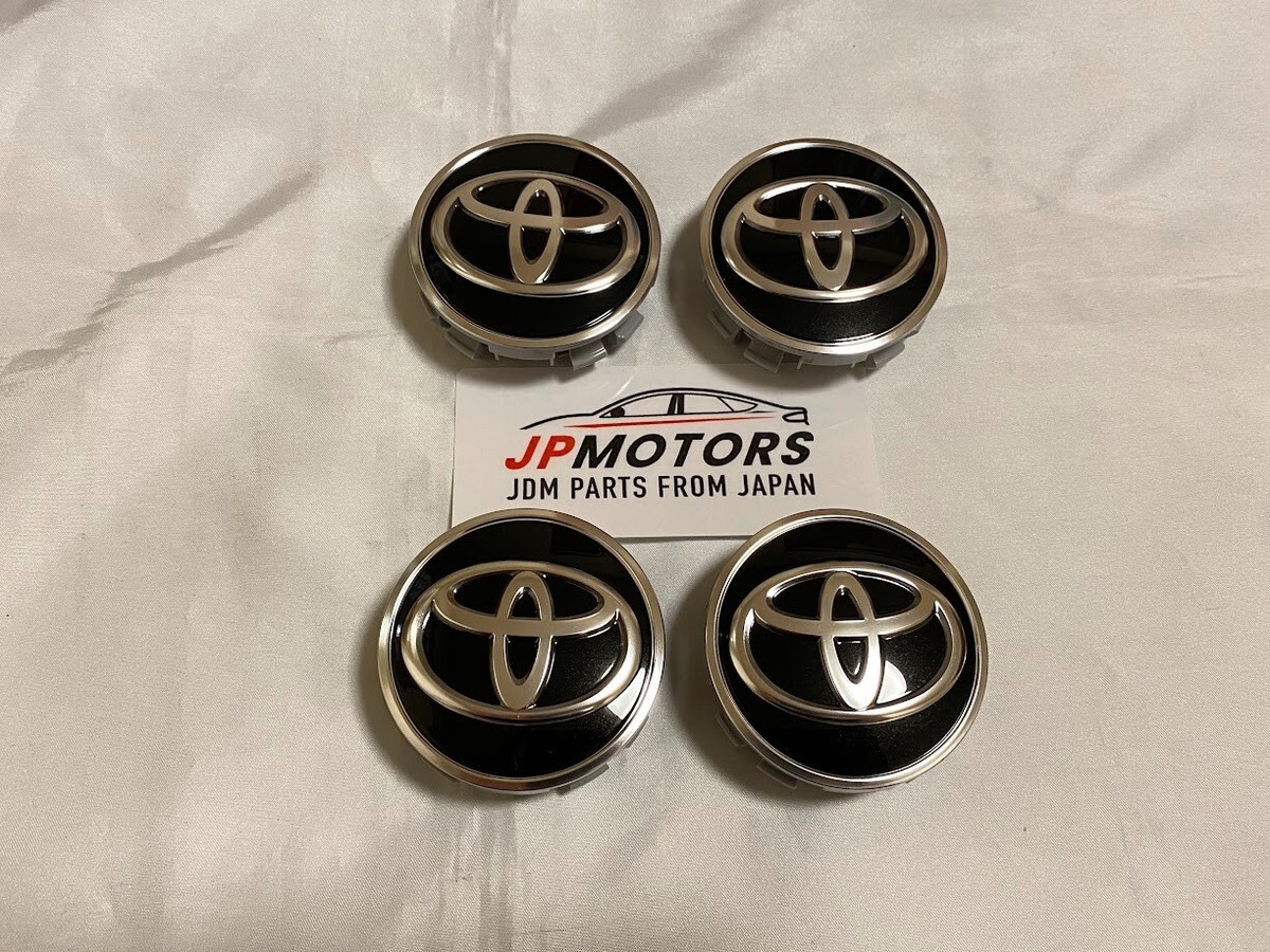 TOYOTA Genuine Wheel Center Caps Black/Silver 4pcs Set 60mm 42603