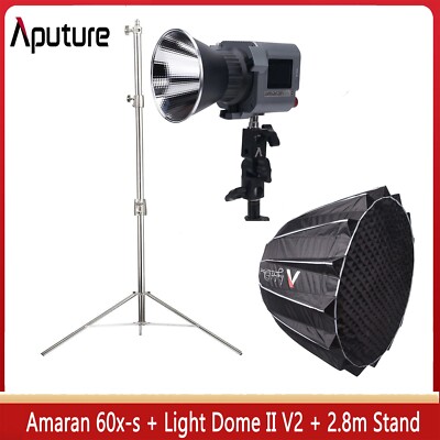 Amaran 60X-S 60W LED Video Licht Bi Color Fotografie + Light Dome III + Stand