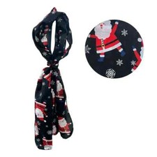 Polyester Christmas Scarf 11" x 30" Santa Claus