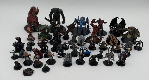 E91 D&D: Dungeons & Dragons Minis Lot 49 Figures All Pictured FREE SHIPPING