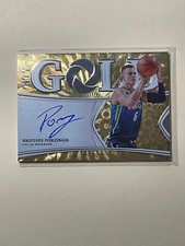 Kristaps Porzingis 2019-20 Opulence City Gold Auto CG-KP Knicks Mavericks ##/79