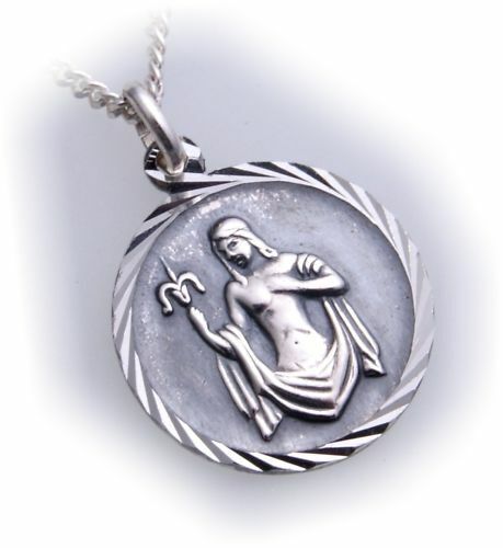 Virgo Zodiac Pendant Real Silver 925 With Chain Horoscope Sterling ...