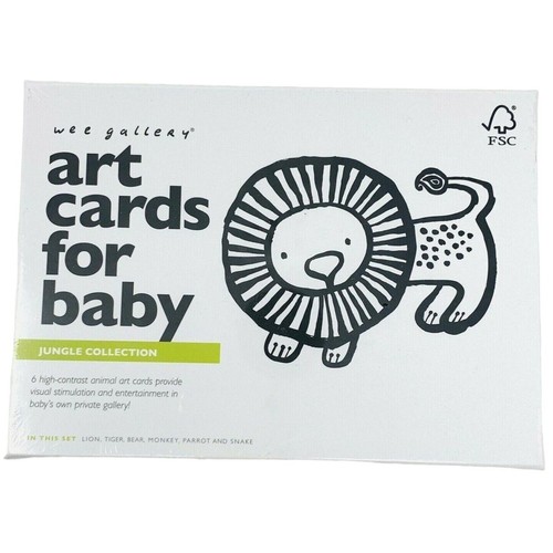 Jungle Animal Flashcards Visual Development for Babies 0-12 Months Wee Gallery