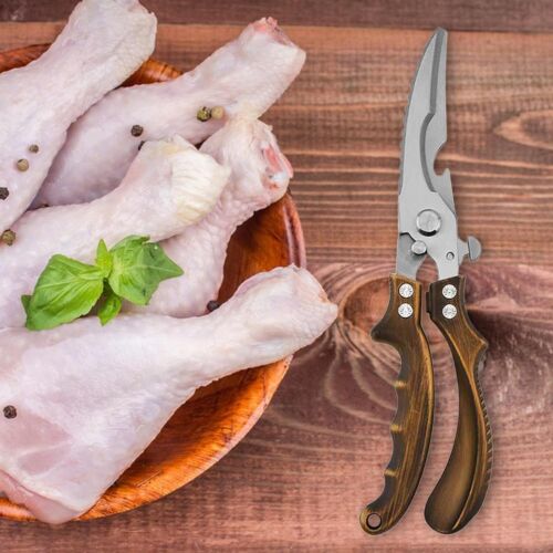 Geflügelschere Küchenschere Edelstahl Mehrzweckschere Geflügelschere Geschenk - Bild 8 von 13