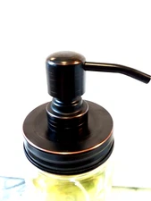 Soap & Lotion Pump Dispenser Kit ~  OIL RUBBED BRONZE ~ Mason Jar High Quality