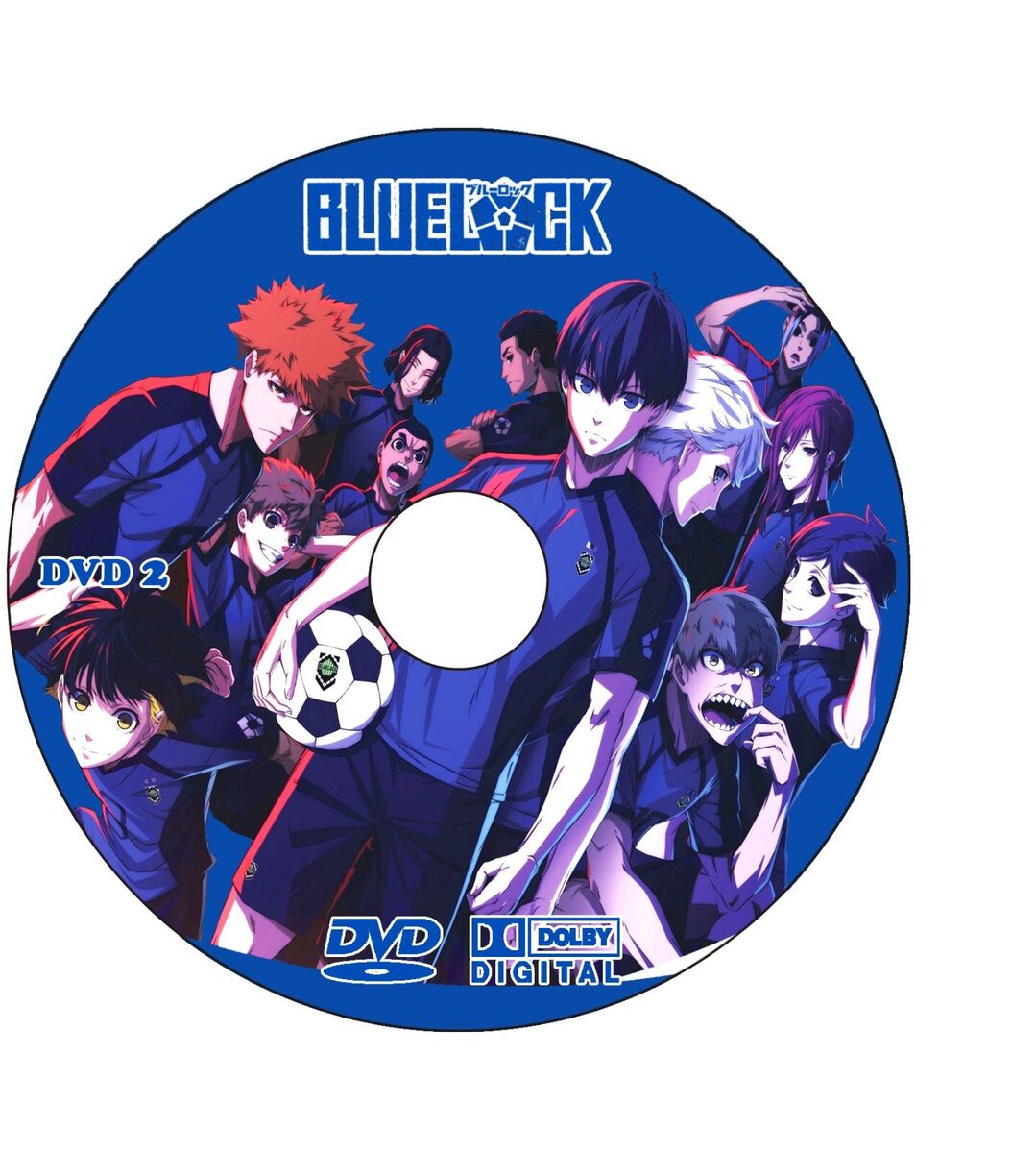 Blue Lock Complete Anime Series 24 Episodes English Dubbed DVD All Regions