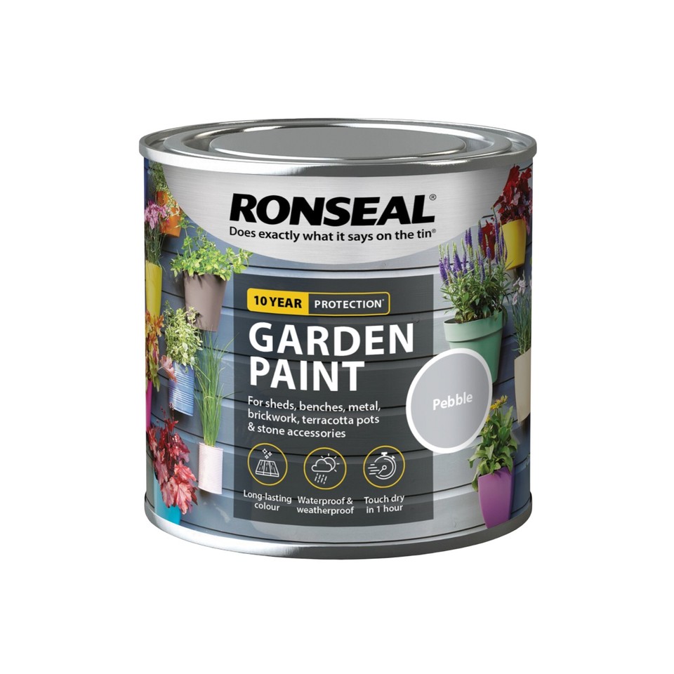 Ronseal Outdoor Garden Paint For Exterior Wood Metal Stone Brick