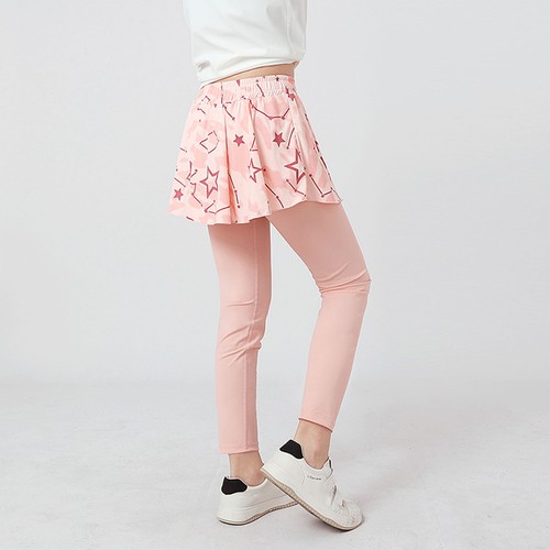 Girls Pants Skirted Sweatpants Stretchy Activewear Running Sportwear Exercise - Picture 28 of 45