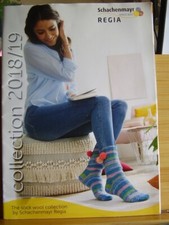 SCHACHENMAYR REGIA SOCK WOOL COLLECTION PAMPHLET CATALOGUE BOOKLET 2018 / 2019