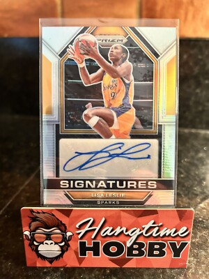 2023 Panini Prizm WNBA Signatures Silver Prizm Lisa Leslie #SG-LSL Auto HOF