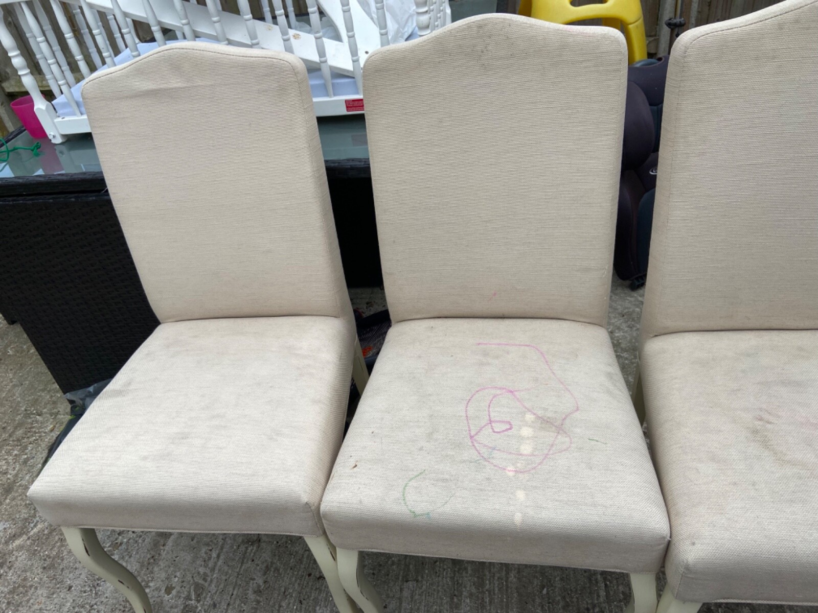 John Lewis dining table chairs X 4 | eBay