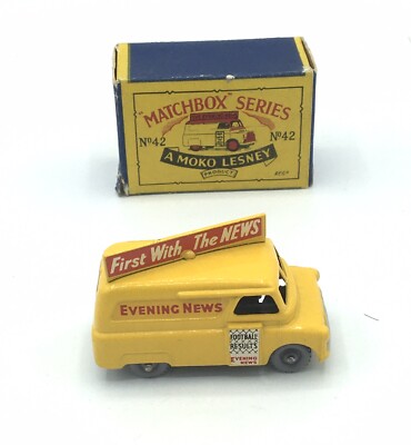MATCHBOX N°42 BEDFORD PAPERS VAN 1961 MATCHBOX N42 BEDFORD PAPERS VAN 1961 Matchbox Lesney 42a Bedford