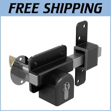 Durable 316 Stainless Steel Long Throw Gate Lock - Fits Wooden Gates 2.75" Thick