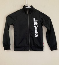 Levi's Boy s Jacket 4T Full Zipper Black Logo Youth Kids