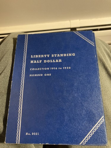Vintage Whitman Coin Folder Walking Liberty Half Dollars 1916-1936 # 9021