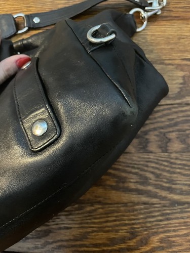 Coach Umhängetasche Handtasche schwarz Leder Madison Sabrina wandelbarer Riemen #12949 - Bild 5 von 8