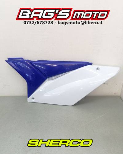 COPPIA FIANCATINE PORTANUMERI PLASTICHE CARENE POLISPORT SHERCO SE-R / SEF-R - Foto 2 di 3