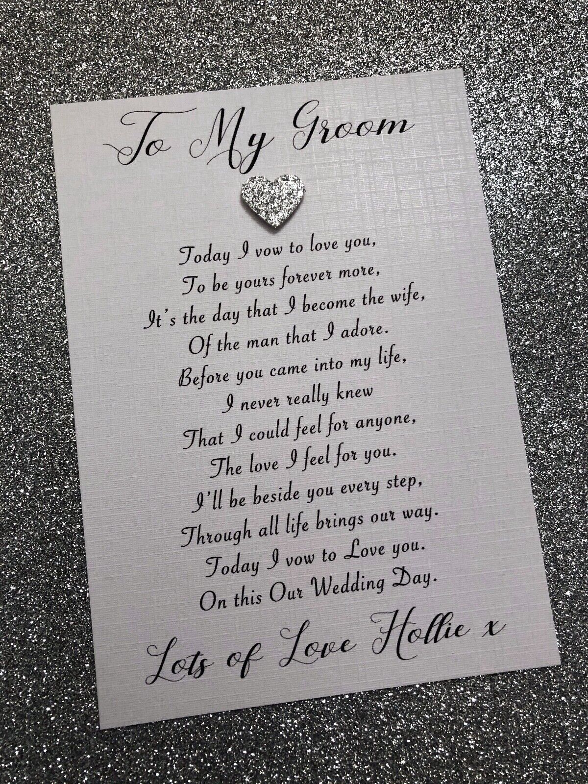 For My Groom Cards Printable Free