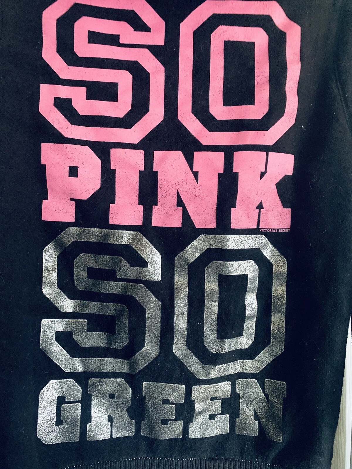 UNDERCOVER Felpa con cappuccio atletica Victoria's Secret ROSA Campus cerniera intera taglia small