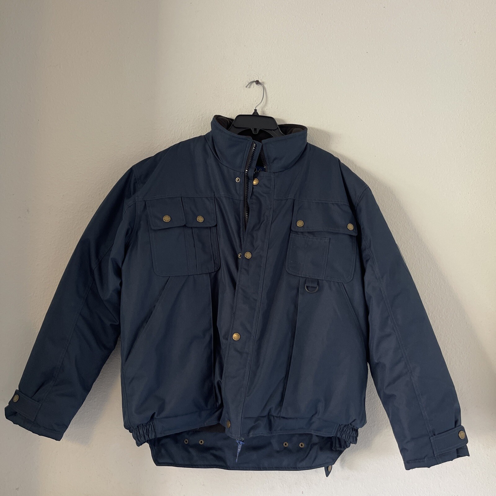 PolarPlus Blue Nylon Men&rsquo;s Full Zip Insulated Cold Work Fa